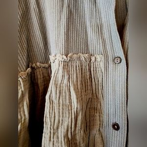 Boho thermal baby doll dress, top or shacket